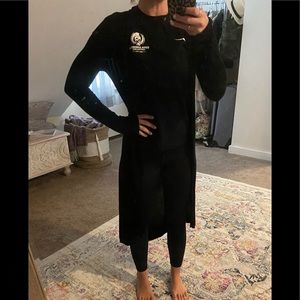 Express long black cardigan